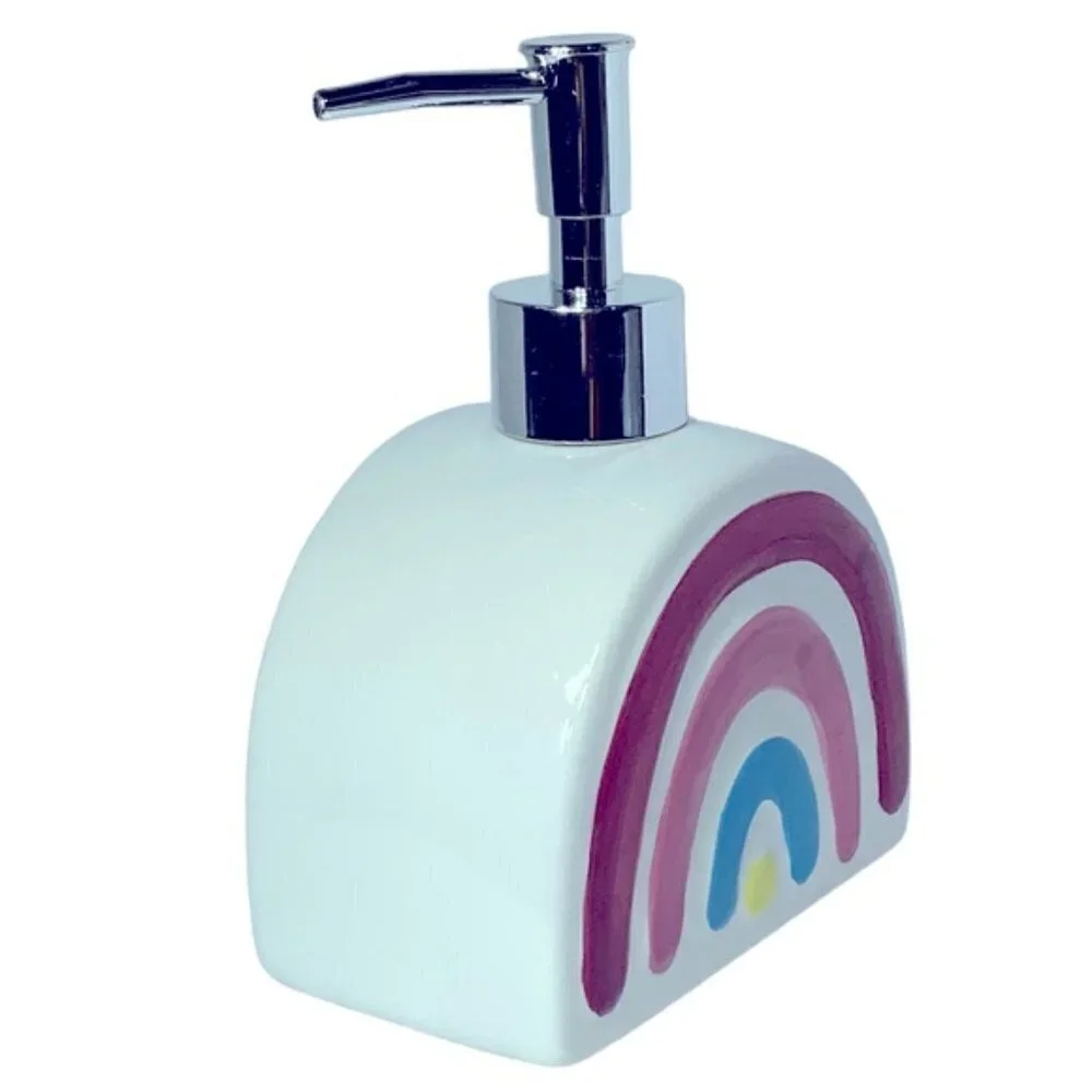 Matt & Maddie Rainbow Soap Dispenser Midnight Unicorn Ceramic Collection Any Age